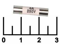 Вставка плавкая керамическая ВПК 4A 5*20 (ВП2Б-1/R054) (предохранитель)