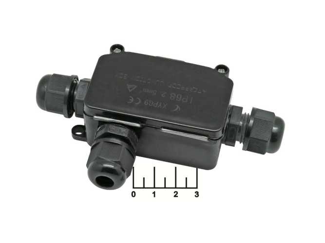 Коробка распределительная 3pin BOX-3 (CA10) 10A/450V IP65 + клеммник электрический