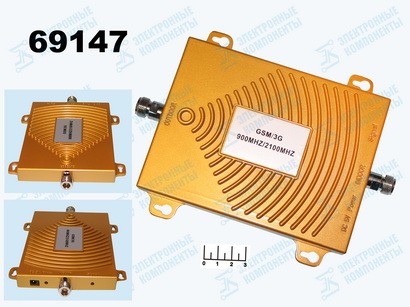 УСИЛИТЕЛЬ-РЕПИТЕР 3G GSM-900/2100 RP-102 (ТАУ-8612)