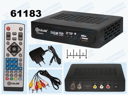 Ресивер цифровой телевизионный DVB-T2 Color DC930HD + медиаплеер