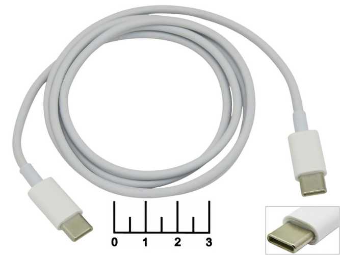 Шнур Type C-Type C 1м Premier 100W (5-913) (белый)