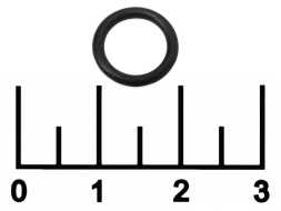 Кольцо уплотнительное силиконовое 8*1.5мм (11*1.5) черное (-25...+100C) пищевое