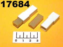 Корпус разъема 1pin в комплекте 6.3мм