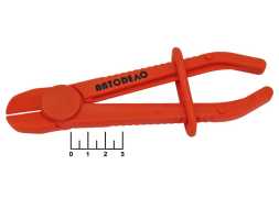 Зажим для гибких шлангов с фиксатором 11-19мм (30403)