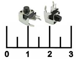 Кнопка тактовая 6*6*6 4 контакта угловая (S0112)