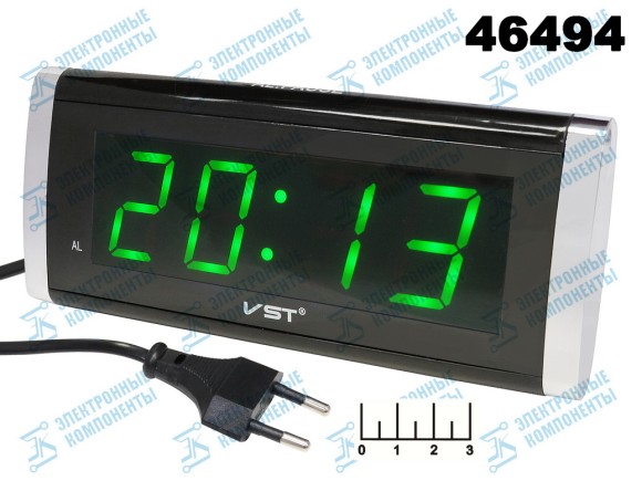 Часы цифровые VST-730-4 зеленые