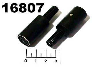 Разъем DIN 6pin гнездо на кабель имп