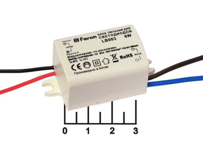 Блок питания 12V 0.5A 6W LB003 Feron (21480)