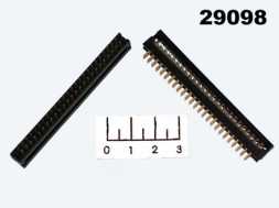 Разъем 50pin на плату шаг 2.54мм FDC-50