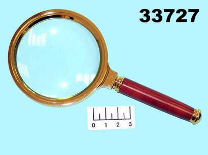 Лупа диам-80мм металл gold