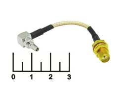 Переходник CRC9 штекер угол/SMA гнездо 7см OT-PCK30