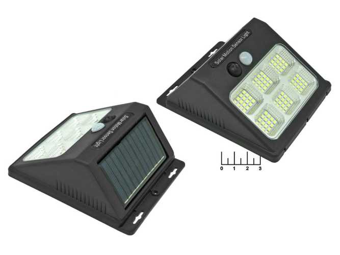 Фонарь садовый 96 светодиодов HY-96 на солнечной батарее с датчиком движения аккумуляторный