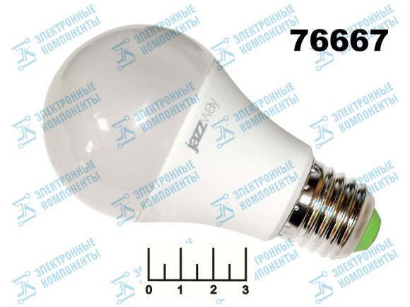 Лампа светодиодная 220V 10W E27 4000K белый A60 Jazzway диммируемая