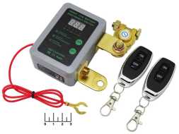 Выключатель массы беспроводной 6-14V 240A + 2 ПДУ HT-BDS01D