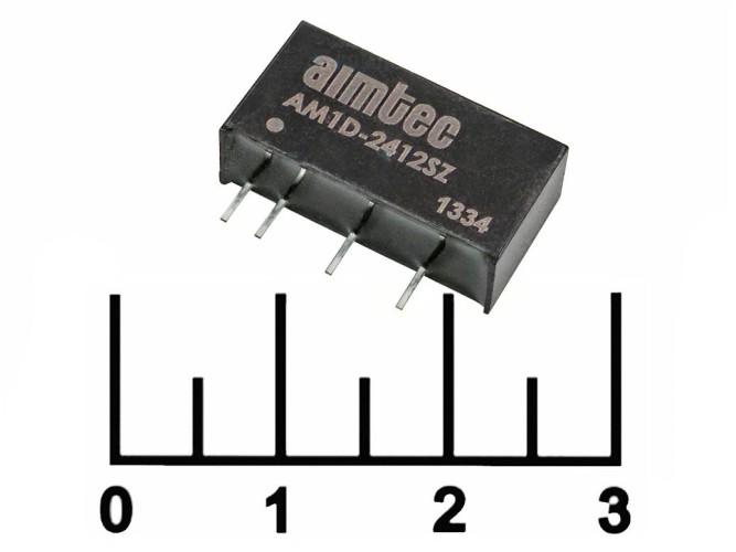 Преобразователь DC/DC AM1D-2412SZ 21.6-26.4V/12V 83mA