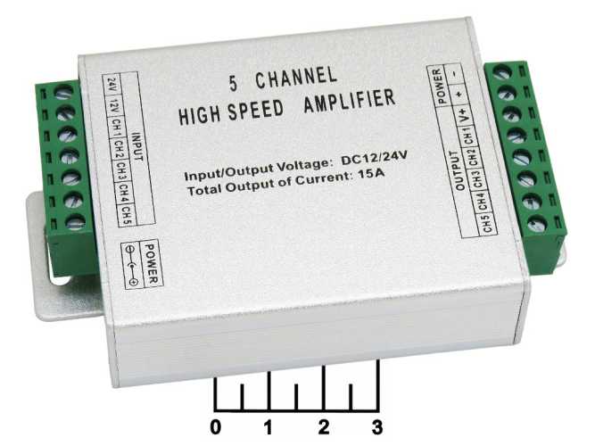 RGB-WW-CW-усилитель 12-24V/15A
