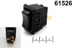 Выключатель 12/20 12V 20A ASW-06-103 черный 3-х позиционный 3 контакта (подсветка 12V)