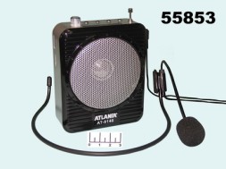 Мегафон поясной E-210/AT-9140 головной микрофон + USB + TF Card + FM