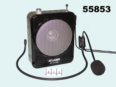 Мегафон поясной E-210/AT-9140 головной микрофон + USB + TF Card + FM