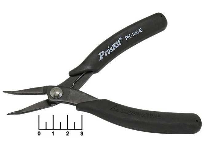 Круглогубцы 145мм угловые антистатические PK-105-E Proskit