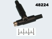 Разъем mini DIN 6pin штекер на кабель (7-0254)