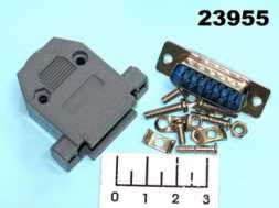 Разъем D-SUB штекер 15pin 2-х рядный