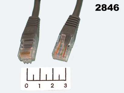 Шнур 8P8C-8P8C (RJ-45) 15м Cablexpert (патч-корд) (UTP) (PP12-15)