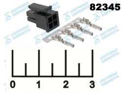 Разъем 4pin гнездо MF3-2*2 F (MMF-2*2F) 3мм