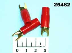 Клемма U-образная 10/5 gold красная