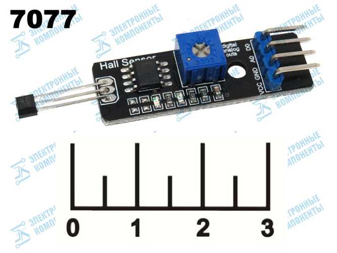 Радиоконструктор Arduino датчик холла (A3144)