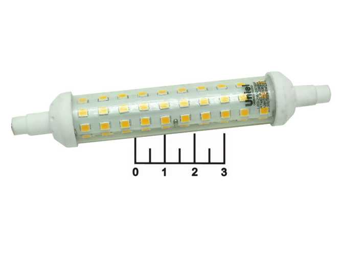 Лампа светодиодная 220V 12W R7S 3000K белый теплый 118мм 80LED Uniel