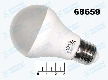 Лампа светодиодная 220V 12W E27 2700K белый теплый A60 Ecola (60*110) D7KW12ELC (960lm)