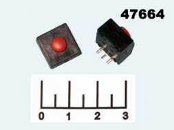 Кнопка тактовая 11*11*12 красная 3 контакта (PBS-1202B) 1A 30V