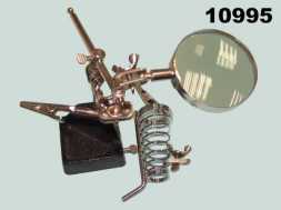 Лупа-подставка паяльная с захватом 65мм (JM-506)