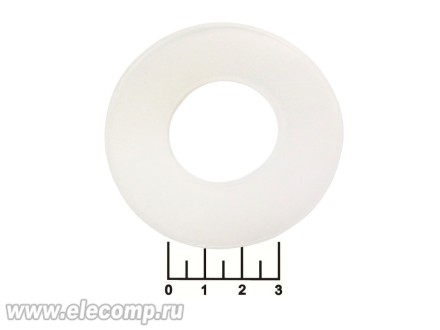 Кольцо уплотнительное силиконовое 32*68*3мм белое