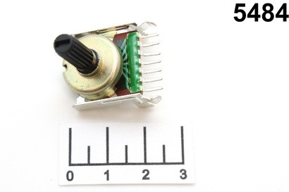 Резистор переменный 2*10 кОм B (7pin) (+65)