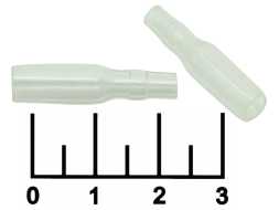 Кембрик на клемму 5мм прозрачный круглый силиконовый