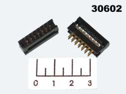 Разъем 14pin на плату шаг 2.54мм FDC-14