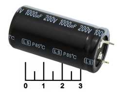 Конденсатор электролитический ECAP 1000 мкФ 200В 1000/200V 2550 85C (LS)