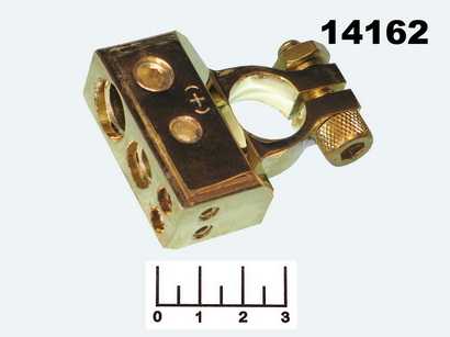 Клемма аккумуляторная плюсовая gold большая CHA005