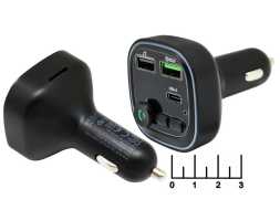 Модулятор MP3/FM/micro SD/2USB+Type C Borofone BC48 + bluetooth