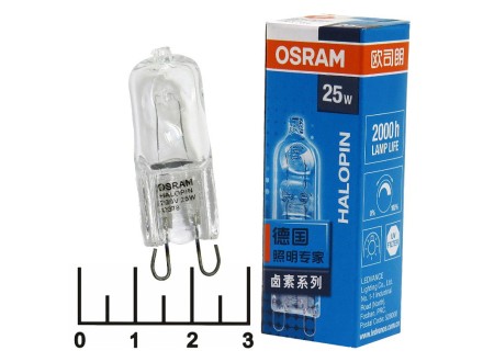 Лампа КГМ 220V 25W G9 прозрачная Osram (66825)
