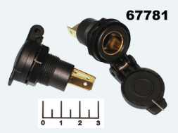 Разъем питания автомобильный гнездо прикуривателя mini с крышкой