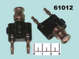 Переходник BNC штекер/клемма банан 2 штекера (PT-21-131-2)