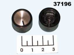 Ручка на вал 6мм черная 41001-1