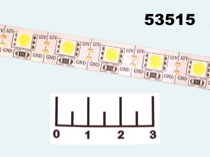 Светодиодная лента 12V белая 1.4см (17.2W/72LED/1м) RT2-5000 (5060LED) (016837)