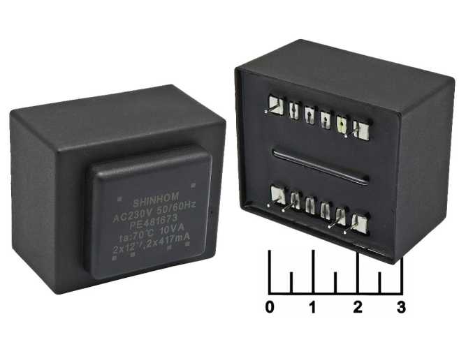 Трансформатор 2*12V 0.417A PE481673 Shinhom