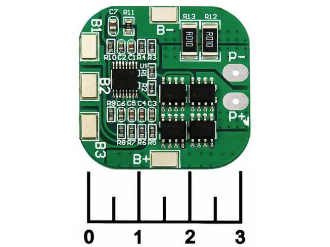 Контроллер заряда для литиевых элементов 14.8V 20A BMS 4S HX-4S-A20