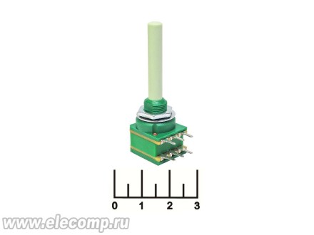 Резистор переменный 2*100 кОм B TW2-035 ВАЛ 33мм (+18)