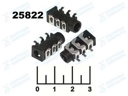 Разъем AUD 3.5 гнездо стерео на плату